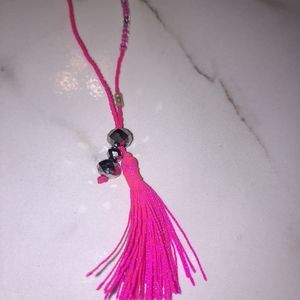 Pink Tassel Bracelet